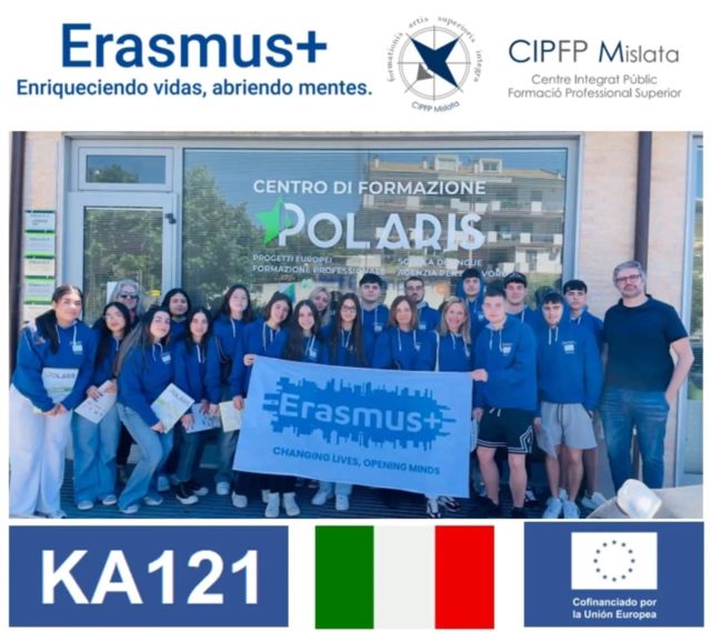 Estudiantes del GM de Actividades Comerciales y Gestión Administrativa inician esta semana sus prácticas formativas en diferentes empresas de Vasto (Italia) 🇮🇹 dentro de un consorcio Erasmus+ al que pertenece CIPFP Mislata junto a otros centros de España. 
https://www.youtube.com/watch?v=M3QH24qPG5w&t=37s